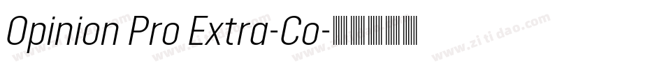 Opinion Pro Extra-Co字体转换
